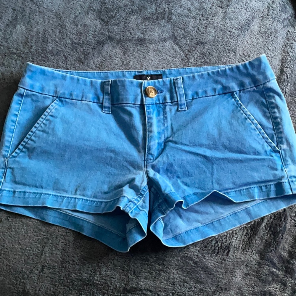 American Eagle stretch blue Jean shorts